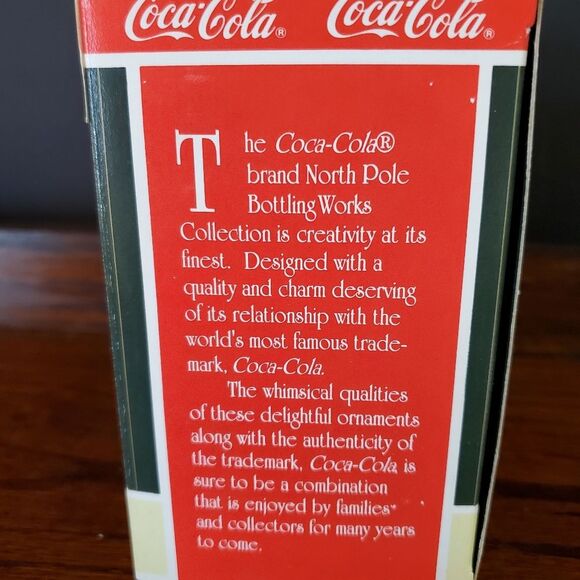 VTG Coca-Cola Bottling Works Christmas Tree Ornament 1996 - Picture 3 of 6